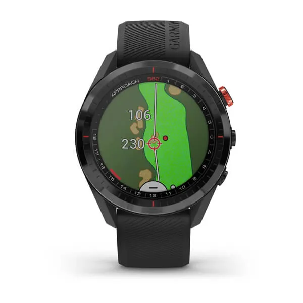 Garmin Approach S62 | Black Ceramic Bezel with White Band