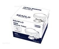 Унитаз судовой керамический 12В (компакт) сиденье из дерева с эмалевым покрытием SFMTE1-01 от прозводителя SeaFlo