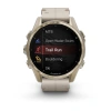 Garmin Fenix 8 - 43 мм AMOLED | Sapphire | Soft Gold with Limestone Leather Band