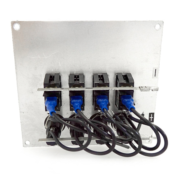 Панель переключателей 4шт вертикальная серая из алюминия C91313 от прозводителя Easterner