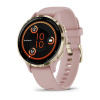Garmin Venu 3s - 41 мм | Soft gold stainless steel bezel with dust rose case and silicone band