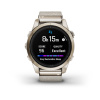Garmin Epix Pro (Gen 2) - 42 мм SAPPHIRE | Soft Gold with Cream Heathered Nylon Band