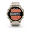 Garmin Fenix 8 - 43 мм AMOLED | Sapphire | Soft Gold with Limestone Leather Band