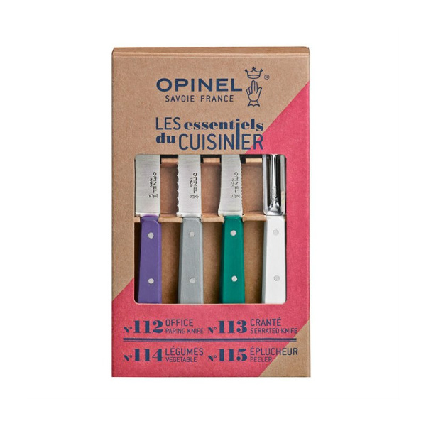 Набор ножей Opinel Les Essentiels Art deco, нержавеющая сталь, (4 шт./уп.), 001939 001939 от прозводителя Opinel