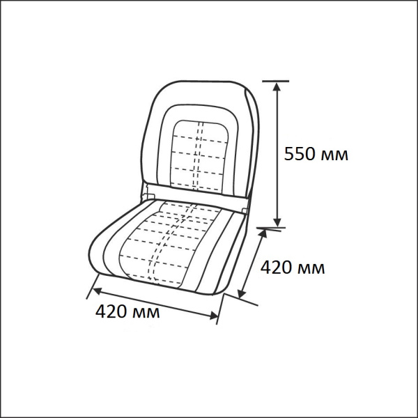 Сиденье мягкое Special High Back Seat, серо-белое 76236GCW от прозводителя Newstarmarine