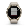 Garmin Fenix 8 - 43 мм AMOLED | Sapphire | Soft Gold with Limestone Leather Band