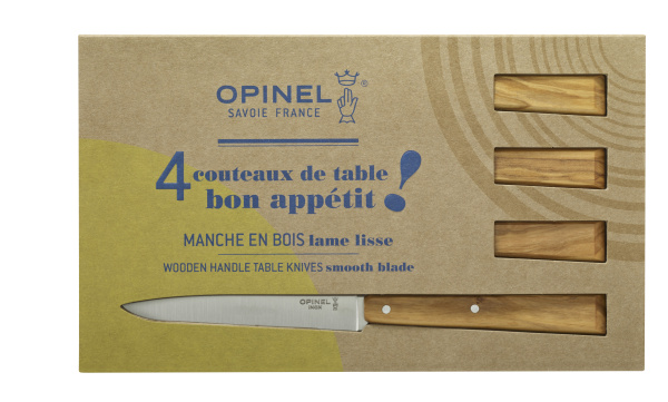 Набор столовых ножей Opinel N°125, дерев. рукоять, нерж, сталь, кор. 001515 001515 от прозводителя Opinel