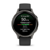 Garmin Venu 4 - 41 мм | Slate with Black Silicone Band