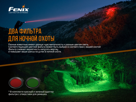Фонарь Fenix охотничий HT18 1500 люмен HT18 от прозводителя Fenix