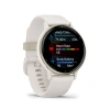 Garmin Vivoactive 5 | Cream Gold Aluminum Bezel with Ivory Case and Silicone Band
