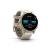 Garmin Fenix 8 - 43 мм AMOLED | Sapphire | Soft Gold with Fog grey/dark sandstone silicone band