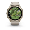 Garmin Fenix 8 - 43 мм AMOLED | Sapphire | Soft Gold with Limestone Leather Band