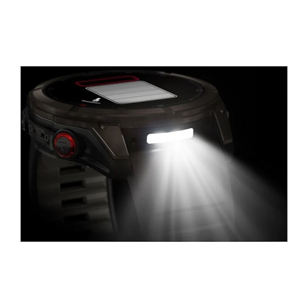 GARMIN  FENIX 8 PRO – 51 mm, AMOLED Sapphire, Carbon Gray DLC Titanium with Black/Pebble Gray Silicone Band 010-03199-01 от прозводителя Garmin