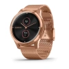 Garmin Vivomove Luxe - 42 мм | 18K rose gold PVD stainless steel case with rose gold Milanese band