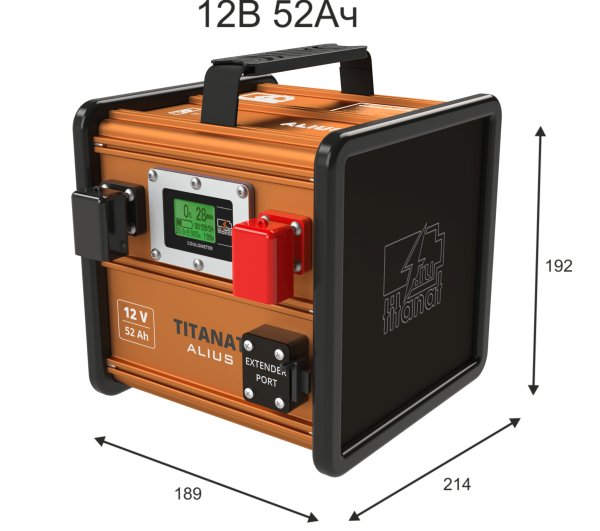 LiFePO4 12V 52Ah Аккумулятор ALIUS GOLD Titanat  от прозводителя Titanat