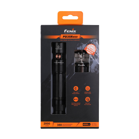 Фонарь Fenix тактический PD35R ACE + CL01 черный PD35RACECL01BK от прозводителя Fenix